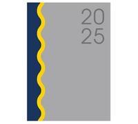 PaulStore 2025 Premium Black Hard Cover Desk Diary Week to View A5 Home Office Planner (Black)