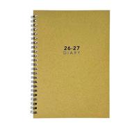 PaulStore 2026-2027 A5 WTV Academic Fantasy Organiser - Foil Finish Diary A5 Week To View Diary for Year Planner for Business, Office, Home, Appointments (Khaki)