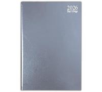 PaulStore 2026 A4 A5 A6 Day to Page/Week To View Diary Full Year Planner Desk Saturday Sunday Shared Page (A4 Dap, Grey)