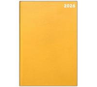 PaulStore 2026 Diary A4 / A5 / A6 Diary Page A Day Desk And Week To View Pastel Colour Diaries Organiser For Student, Teacher, Home, Office, Business Year Planner (Yellow, A4 Day A Page)