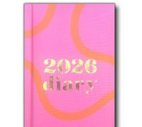 PaulStore 2026 Diary A5 week to view Hardback Diary WTV Designs Penguin Butterflies (Pattern 5)
