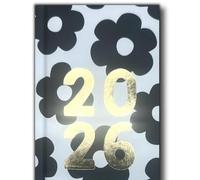 PaulStore 2026 Diary A5 week to view Hardback Diary WTV Designs Penguin Butterflies (Polka Dots)