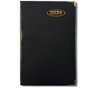 PaulStore 2026 DIARY POCKET SMALL WEEK TO VIEW WITH METAL EDGE (Black)