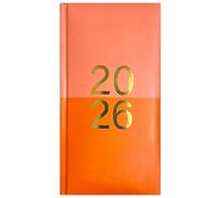 PaulStore 2026 Diary Slim Week to View Fashion Holographic Animated With Colourful Design (Orange)