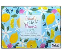 PaulStore 2026 Family Home Planner Calendar 5 Columns Size A3 - Cute Owls & Butterflies (Owls)