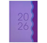 PaulStore 2026 Pocket Week To View Diary Pocket Diary and Fashion Diary Girls Ladies Ribbon (Purple)