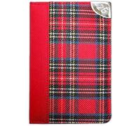 PaulStore 2026 Pocket Week to View Tartan Material Pocket Designer Diary (Red)
