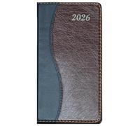 PaulStore 2026 Slim Line Week to View Padded Diary D-Range Case Bound (Red)