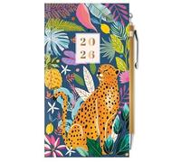 PaulStore 2026 Slim week to view diary botanical with foil fashion designer diary
