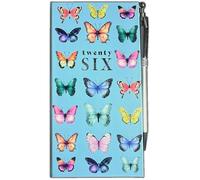 PaulStore 2026 Slim Week To View Diary Glitter Butterflies Designer Fashion Animated Diary (Pink)
