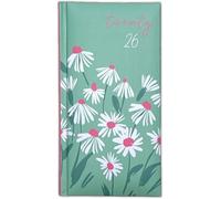PaulStore 2026 Week To View Slim Bee and Daisy Diary Fashion Diary (Daisy Flowers)