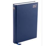 PaulStore 2027 Desk Diary A4 A5 A6 | 2027 Planner Week to View & Page a Day | Hardbacked Executive Journal for Office, Home & School (Blue, A4 Week to View)