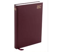 PaulStore 2027 Desk Diary A4 A5 A6 | 2027 Planner Week to View & Page a Day | Hardbacked Executive Journal for Office, Home & School (Red, A5 Week To View)