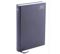 PaulStore 2027 Desk Diary A4 A5 A6 | 2027 Planner Week to View & Page a Day | Hardbacked Executive Journal for Office, Home & School (Slate Gray, A5 Week To View)