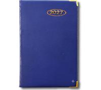 PaulStore 2027 Pocket Diary - Week to View, Padded Hardcover with Metal Corners, Case Bound Planner for Home, Office, and On-the-Go Organization