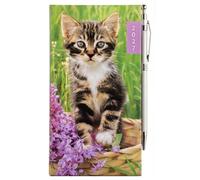 PaulStore 2027 Slim Week To View Slim Diary & Pen, WTV: Puppy Diary (Kitten)