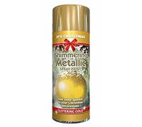 PaulStore 2x Spray Paint Aerosol Primer Matt Gloss Metallic Chalk Glitter Wood Metal Plastic (Gold)