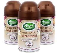 PaulStore 3 PACK, AIRESS AUTOMATIC SPRAY REFILLS 250ML AIR FRESHNER AIRESS SELECT SCENTS (Vanilla & Wild Orchid)
