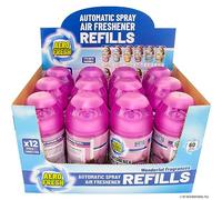 3 X FRESH AUTOMATIC SPRAY REFILLS 250ML AIR FRESHNER ODOURS CHOSE YOUR OWN (Blackberry & Purple Fig)