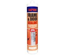 PaulStore 3xWHITE BROWN BLACK DOOR FRAME SEALANT FOR UPVC WOOD METAL DOOR WINDOW FRAMES SEALER (Brown)