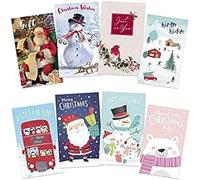 PaulStore 8x Christmas Money Envelopes Gift Card Voucher Wallet ~ Self-Sealing (8Pc Money Envelopes)