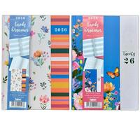 PaulStore A6 2026 Organiser Week TO View Diary Floral & Butterflies Fashion Diary Random