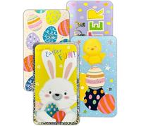 PaulStore Easter 4 Pk Tip-On Money Wallet General Gift Wallet ~ Self-Sealing (Silver)