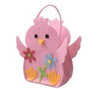 PaulStore Easter Felt Chick Bag - Treasure Hunt Easter Egg Kids Fun Children Handle (Pink)