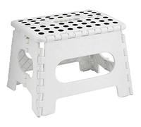 PaulStore FOLDING HANDY STEP STOOL KITCHEN BATHROOM STORAGE COLLAPSIBLE MULTI PURPOSE USE (White)