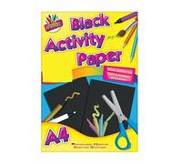 PaulStore Halloween Art Crafting Cards Black | 225GSM Sheets | Arts and Crafts Halloween Spooky Scary Craft (A4)