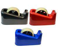 PaulStore Large Tape Dispenser Heavy Duty Desktop Office SELLOTAPE CELLOTAPE Pack Holder (Black)