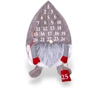 PaulStore Plush Gonk Fill Christmas Treat Advent Calendar 1-25 Countdown To Christmas (Grey)