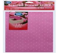 PaulStore Scented Drawer Liner Sheets 1 PACK 4 SHEETS JASMINE ROSE LAVENDER OCEAN 58X43CM