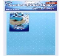 PaulStore Scented Drawer Liner Sheets 1 PACK 4 SHEETS JASMINE ROSE LAVENDER OCEAN 58X43CM