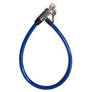 PaulStore Spiral Steel Cable Bike Lock (Includes 2 Keys) - Flexible Heavy Duty Bicycle Chain Lock with Scratch-Resistant PVC Coating - Security Cable for Mountain Bikes, Road Bikes & Gates (Blue)