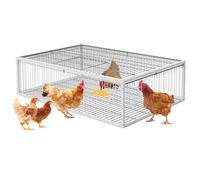 PAUQRWIE Trap Cage Chicken Trap with Escape-Proof Pigeon Bird Traps for Small Birds Folding One-Way Entrance Trapping for Chicks Duckling Quail Doves (35.5"x23.6"x10.3")
