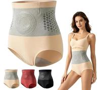 Pauraju Moringa 4-in-1 Micro-Particle Sculpting Fat-Burn Shorts Fat Burning Pants for Women High Waisted Shapewear Tummy Control Fat-Burn Short for Yoga Running Gym