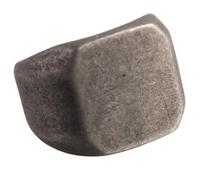 PAURO Distressed Silver Geometric Textured Signet Ring | Stainless Steel Rugged Textured Surface, Retro Multiple Face Shapes, Vintage Bold Industrial Finger Daily Jewelry for Men