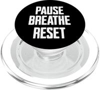 Pause Breathe Reset PopSockets PopGrip for MagSafe