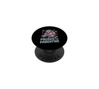 Paused For Parenting Gamer Bear New Parent PopSockets Adhesive PopGrip