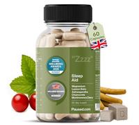Paused Sleep Aid Supplement - 60 Capsules | 1 Month Supply Sleep Support with Magnesium, Chamomile & Ashwagandha for Natural, Fast & Quality Sleep | Vegan & Gluten-Free | UK