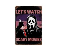 PAUSUDJEIL Let's See Horror Movie Poster Wall Decor Art Metal Tin Poster Modern Home Decor Art Metal Poster Home Bar Shop Decorations Vintage Sign Gift 11.8"x7.9"