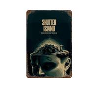 PAUSUDJEIL Movie Shutter Island Poster Wall Decor Art Metal Tin Poster Modern Home Decor Art Metal Poster Home Bar Shop Decorations Vintage Sign Gift 11.8"x7.9"