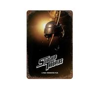 PAUSUDJEIL Movie Starship Troopers Poster Wall Decor Art Metal Tin Poster Modern Home Decor Art Metal Poster Home Bar Shop Decorations Vintage Sign Gift 11.8"x7.9"