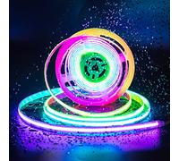 PAUTIX IP65 Waterproof RGB Smart IC COB LED Strip Light Addressable 24ft/7.5m,24V Color Flowing Strip Light Multicolor Flexible Tape Light for TV,Room,Party DIY Decoration(Without Controller&Adapter)