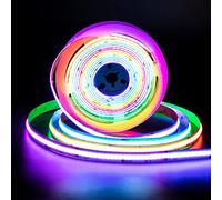 PAUTIX RGB Smart IC COB LED Strip Light Addressable 24ft/7.5m,UL-Listed DC24V Color Flowing Strip Light Multicolor Flexible Tape Light for TV,Bedroom,Party DIY Decoration(Without Controller&Adapter)