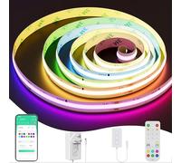PAUTIX RGB Smart IC COB LED Strip Light WiFi Colour-Changing LED Strips 10M 6300LEDs Pixel Addressable Tape Compatible for Alexa/Google Assistant Flexible LED Lights for Cabinet Christmas Party Decor