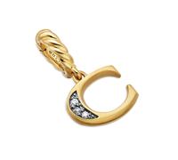 Pavé Initial C Pendant In 18ct Yellow With Diamonds