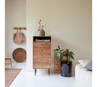 Pavel - Chest of drawers in solid acacia Natural