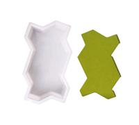 Pavement Concrete Mould Paving Brick Stone Mold Pavement DIY Path Maker Paving Cement The Road Moulds Tool For Garden Decoration(2PCS C)